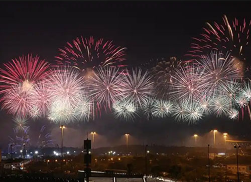 谢通门县焰火晚会